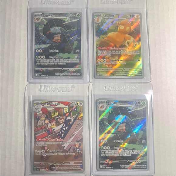 Set of four Pokemon full art cards - Picture 1 of 1
